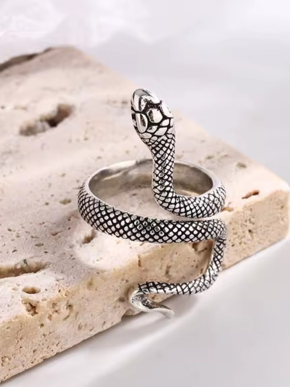 Sterling Silver Snake Wrap Ring